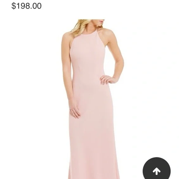 Calvin Klein Blush Pink Sleeveless Maxi Gown - Picture 2 of 5